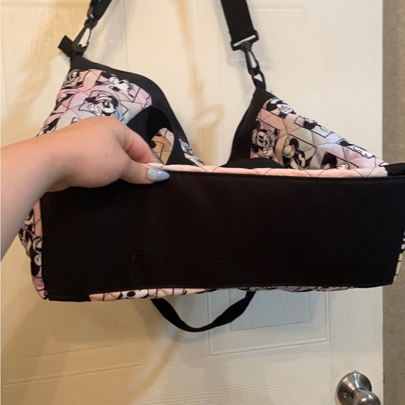 BIOWORLD Disney Minnie Mouse rainbow ombré quilted large tote bag - Picture 3 of 6